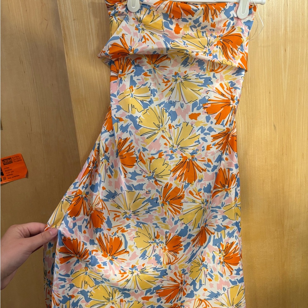 Floral Strapless Dress